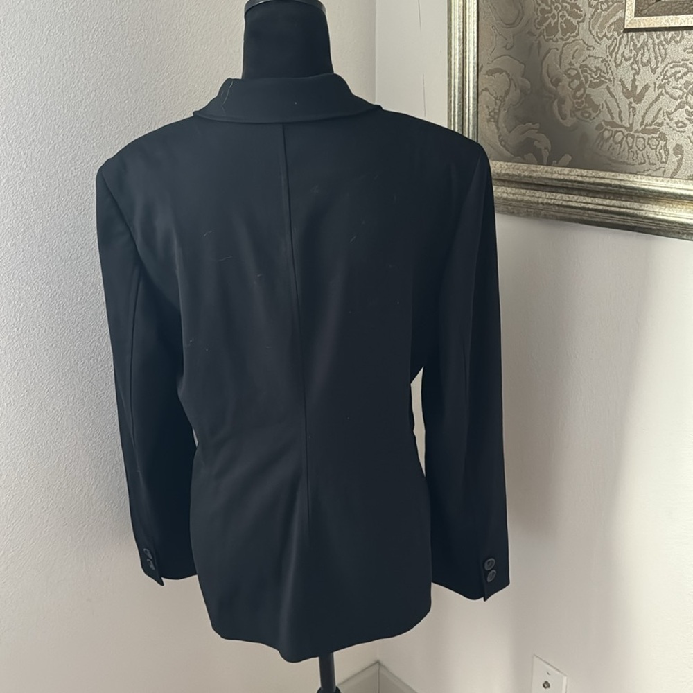 Express Black Single Front Three Button Blazer Su… - image 4